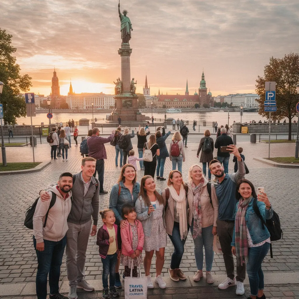 An aerial shot of the coastal area of Jurmala, highlighting the sandy beaches and vibrant seaside atmosphere.